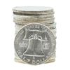 Image 2 : Roll of (20) 1952 Brilliant Uncirculated Franklin Half Dollar Coins