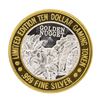 Image 1 : .999 Silver Golden Nugget Laughlin $10 Casino Limited Edition Gaming Token