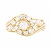 Image 1 : 14KT Yellow Gold Ladies 0.86ctw Diamond Ring
