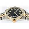 Image 3 : Rolex Mens Two Tone 14KT Yellow Gold Sapphire and Diamond Datejust Wristwatch
