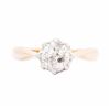 Image 1 : 14KT Rose and White Gold Ladies 0.94ct Diamond  Ring