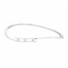 Image 1 : 14KT White Gold 0.30ctw Diamond Bangle Bracelet