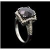 Image 4 : 14KT White Gold 5.00ct Black Onyx and Diamond Ring
