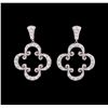 Image 1 : 18KT White Gold Ladies 0.70ctw Diamond Earrings