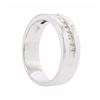 Image 3 : 18KT White Gold Men's 0.60ctw Diamond Ring