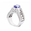 Image 4 : 14KT White Gold 1.59ct Tanzanite and Diamond Ring