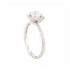 Image 3 : 18KT White Gold 1.32ctw Round Diamond Engagement Ring