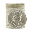 Image 1 : Roll of (20) 1953-D Brilliant Uncirculated Franklin Half Dollar Coins