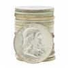 Image 1 : Roll of (20) 1959-D Brilliant Uncirculated Franklin Half Dollar Coins