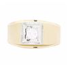 Image 1 : 14KT Yellow Gold Men's 0.35ct Diamond Ring