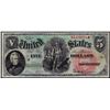 Image 1 : 1869 $5 Rainbow Woodchopper Legal Tender Note