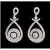 Image 1 : 14KT White Gold 1.75ctw Diamond Earrings