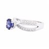 Image 2 : 18KT White Gold Ladies 0.94ct Sapphire and Diamond Ring