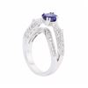 Image 3 : 18KT White Gold Ladies 0.94ct Sapphire and Diamond Ring