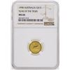 Image 1 : 1998 Australia Year Of The Tiger 1/10oz Gold Coin  NGC MS66