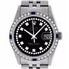 Image 1 : Rolex Mens Stainless Steel Sapphire and Diamond Datejust Wristwatch