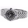 Image 8 : Rolex Mens Stainless Steel Sapphire and Diamond Datejust Wristwatch