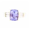 Image 1 : 14KT Yellow Gold Ladies 2.44ct Tanzanite and Diamond Ring