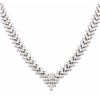 Image 2 : 14KT White Gold Ladies 13.00ctw Diamond Necklace