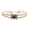 Image 1 : 14KT Yellow Gold 2.00ct Amethyst Slide Bracelet