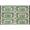 Image 2 : Set of (6) 1928G $2 Legal Tender Notes