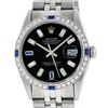 Image 1 : Rolex Mens Stainless Steel 1.00ctw Sapphire and Diamond Datejust Wristwatch
