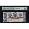 Image 1 : 1863 $100 State of Georgia Note PMG Choice Uncirculated 63EPQ