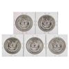 Image 2 : Lot of (5) Assorted Date $1 Morgan Silver Dollar Coins