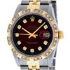 Image 1 : Rolex Mens Two Tone 18KT Yellow Gold Diamond Datejust Wristwatch