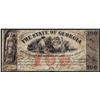 Image 1 : 1864 $100 The State of Georgia Obsolete Bank Note