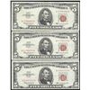 Image 1 : Lot of (3) 1963 $5 Legal Tender Notes