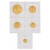 Image 3 : Set of (5) 1972 Bailiwick of Jersey Gold Coins