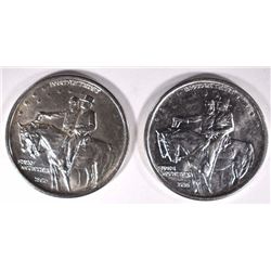 2- 1925 STONE MOUNTAIN HALF DOLLAR COMMEM BU