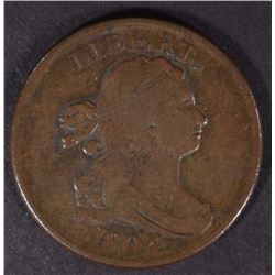 1804 DRAPED BUST HALF CENT PLAIN 4 NO STEMS, VF