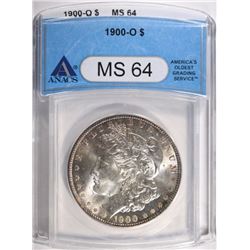 1900-O MORGAN DOLLAR, ANACS MS-64