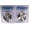 Image 1 : 1922 & 1923 PEACE SILVER DOLLARS, PCGS-MS63