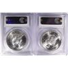 Image 2 : 1922 & 1923 PEACE SILVER DOLLARS, PCGS-MS63