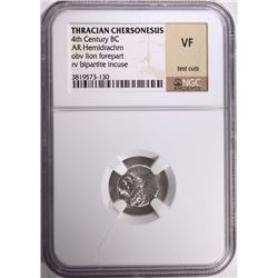 THRACIAN CHERSONESUS 4th CENTURY BC AR HEMIDRACHM