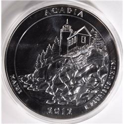 2012 ACADIA MAINE 5oz .999 SILVER QUARTER
