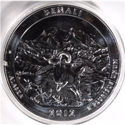 2012 DENALI ALASKA 5oz .999 SILVER QUARTER
