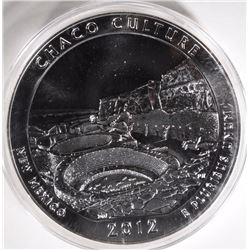 2012 CHACO CULTURE N.M. 5oz .999 SILVER QUARTER