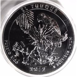 2012 EL YUNQUE P.R. 5oz .999 SILVER QUARTER