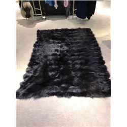 SILVER FOX FUR BLANKET