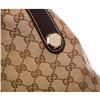 Image 5 : Gucci Brown Canvas Monogram Brown Leather Trim Tote Bag