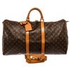 Image 1 : Louis Vuitton Monogram Canvas Leather Keepall 55 cm Bandouliere Duffle Bag Lugga