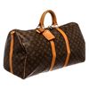 Image 3 : Louis Vuitton Monogram Canvas Leather Keepall 55 cm Bandouliere Duffle Bag Lugga