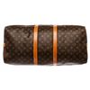 Image 8 : Louis Vuitton Monogram Canvas Leather Keepall 55 cm Bandouliere Duffle Bag Lugga