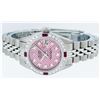 Image 4 : Rolex Stainless Steel VVS Diamond and Ruby DateJust Ladies Watch