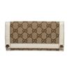 Image 1 : Gucci Monogram Beige White Canvas Leather Wallet