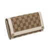 Image 2 : Gucci Monogram Beige White Canvas Leather Wallet